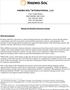 Rinsability Study Image